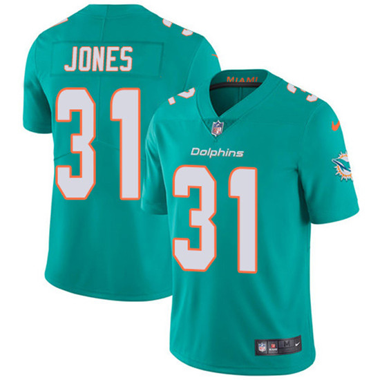2020 Nike Dolphins #31 Byron Jones Aqua Green Team Color Men's Stitched NFL Vapor Untouchable Limite