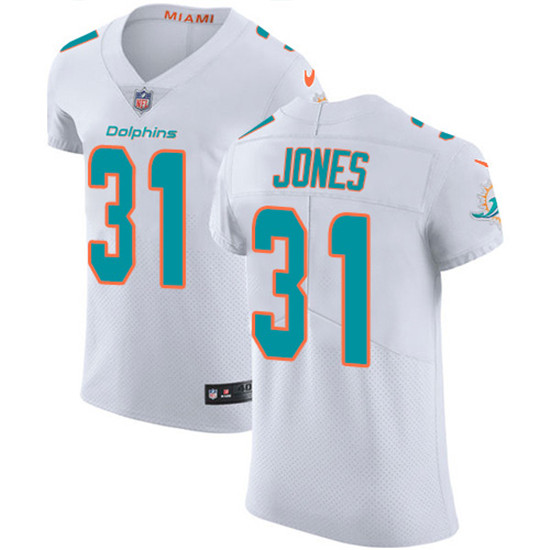 2020 Nike Dolphins #31 Byron Jones White Men's Stitched NFL New Elite Jersey