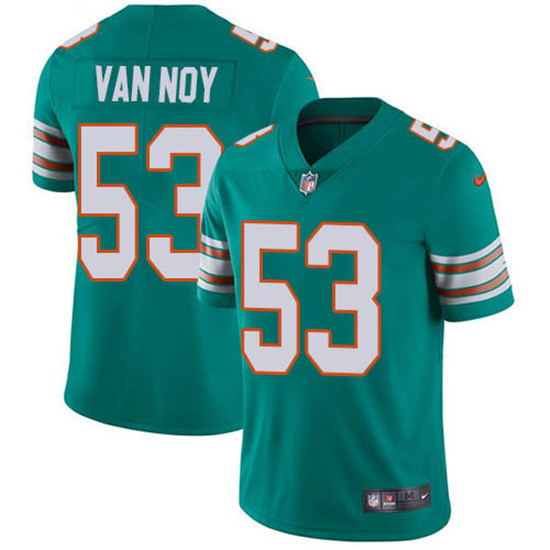2020 Nike Dolphins #53 Kyle Van Noy Aqua Green Alternate Men's Stitched NFL Vapor Untouchable Limite