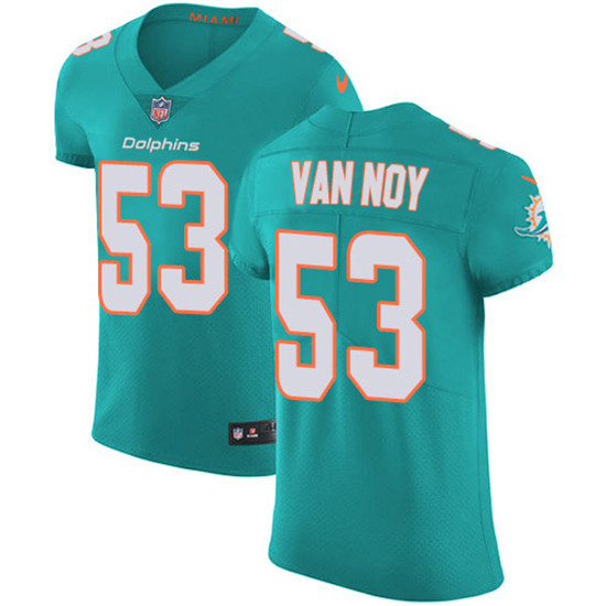 2020 Nike Dolphins #53 Kyle Van Noy Aqua Green Team Color Men's Stitched NFL Vapor Untouchable Elite