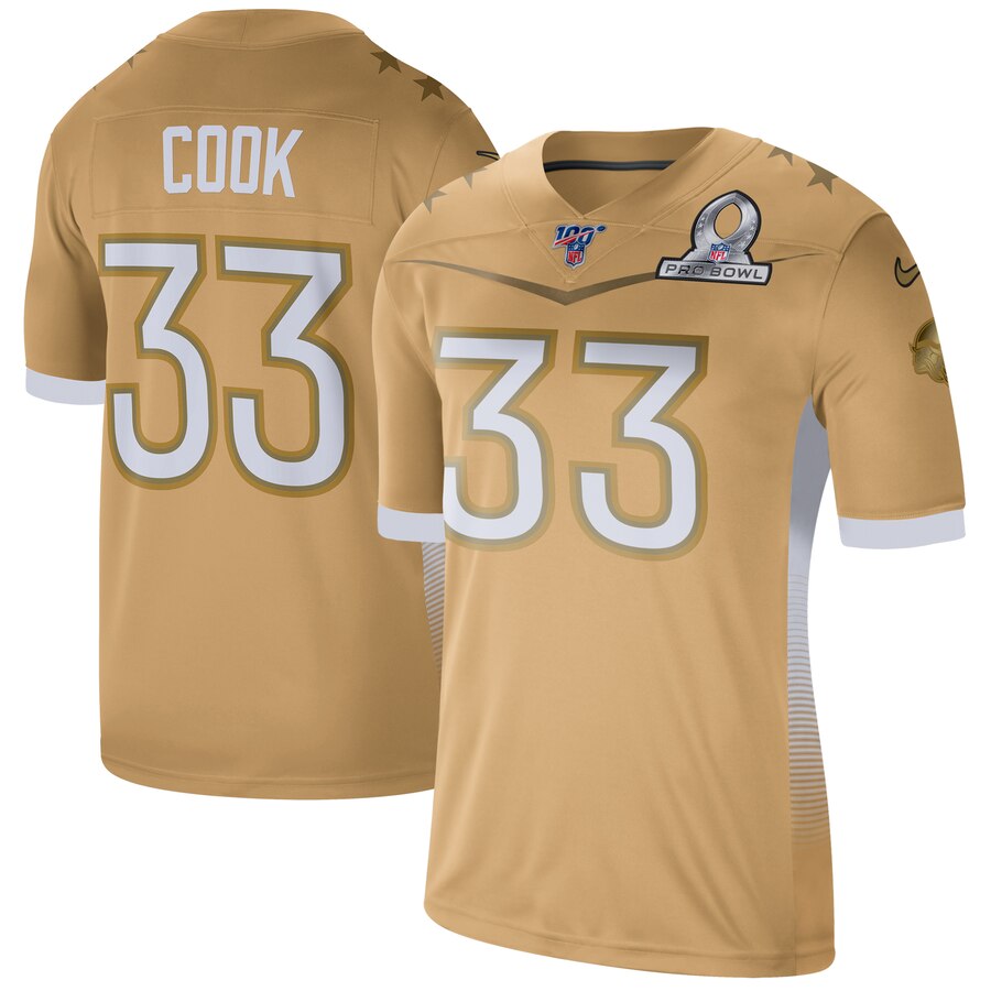 2020 Minnesota Vikings #33 Dalvin Cook Nike NFC Pro Bowl Game Jersey Gold