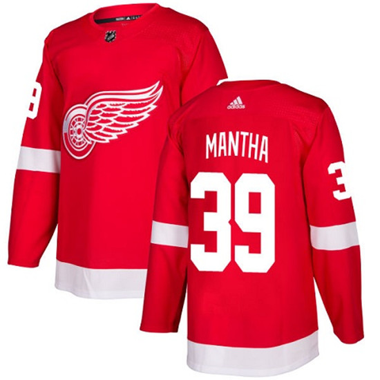 2020 Adidas Men's Detroit Red Wings #39 Anthony Mantha Red Home Authentic Stitched NHL Jersey