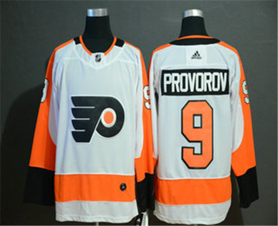2020 Men's Philadelphia Flyers #9 Ivan Provorov White Adidas Stitched NHL Jersey