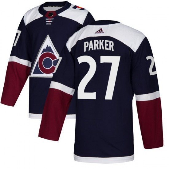 2020 Men's Colorado Avalanche #27 Scott Parker Adidas Authentic Alternate Navy Jersey