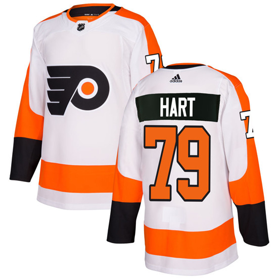 2020 Adidas Philadelphia Flyers #79 Carter Hart White Authentic Stitched NHL Jersey