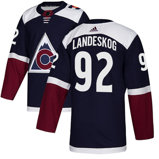 2020 Adidas Colorado Avalanche #92 Gabriel Landeskog Navy Blue Authentic Stitched NHL Jersey