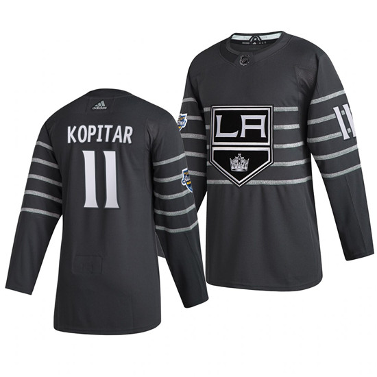 2020 Men's Los Angeles Kings #11 Anze Kopitar Gray NHL All-Star Game Adidas Jersey - Click Image to Close
