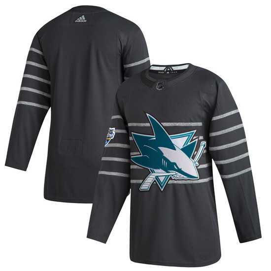 2020 Men's San Jose Sharks Blank Gray NHL All-Star Game Adidas Jersey