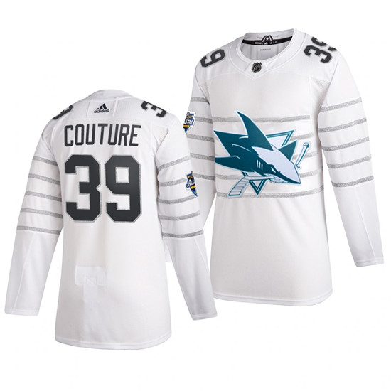 2020 Men's San Jose Sharks #39 Logan Couture White NHL All-Star Game Adidas Jersey