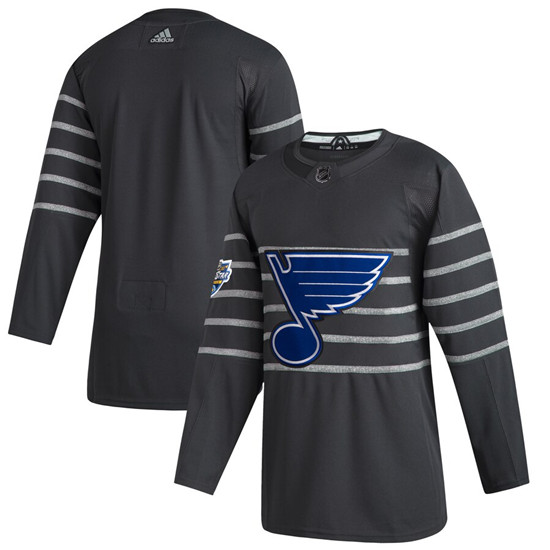 2020 Men's St. Louis Blues Blank Gray NHL All-Star Game Adidas Jersey