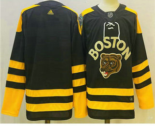 Men's Boston Bruins Blank Black 2023 Winter Classic Stitched Jersey - Click Image to Close