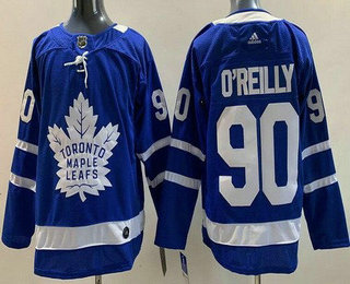 Men's Toronto Maple Leafs #90 Ryan OReilly Blue Authentitc Jersey - Click Image to Close
