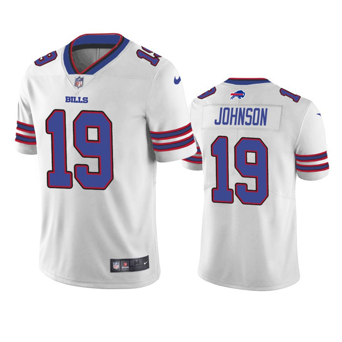 Men's Buffalo Bills #19 KeeSean Johnson White Vapor Untouchable Limited Stitched Jersey