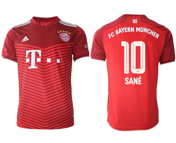 Men's FC Bayern Munchen #10 Leroy San