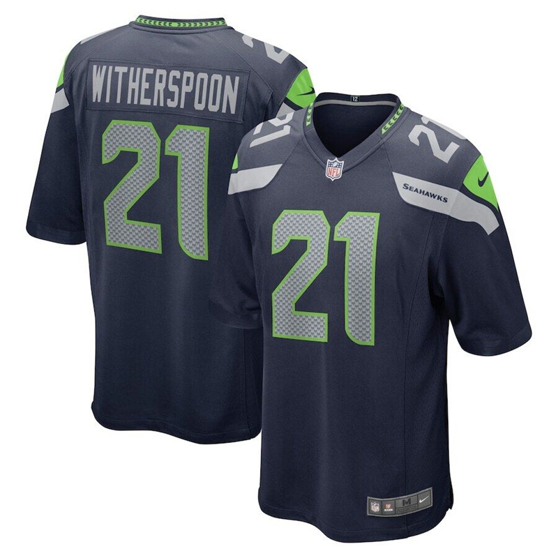 Nike Seattle Seahawks #21 Devon Witherspoon Navy 2023 NFL Draft Vapor Limited Jersey - Click Image to Close