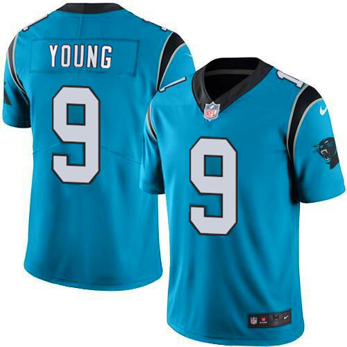 Nike Carolina Panthers #9 Bryce Young Teal Vapor Untouchable Limited Stitched NFL Jersey - Click Image to Close