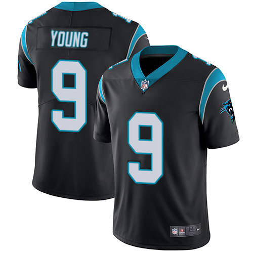 Nike Carolina Panthers #9 Bryce Young Black Vapor Untouchable Limited Stitched NFL Jersey - Click Image to Close