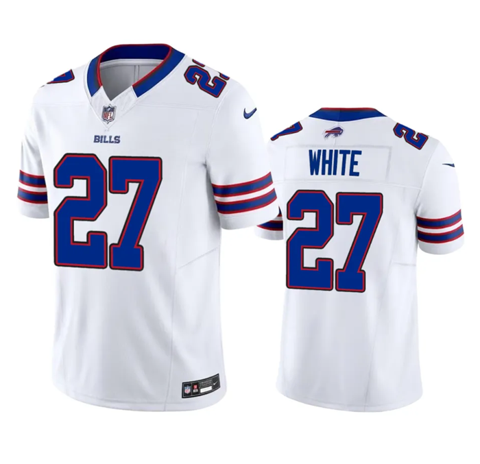 Men's Buffalo Bills #27 Tre'Davious White White 2023 F.U.S.E. Vapor Untouchable Limited Stitched Jer