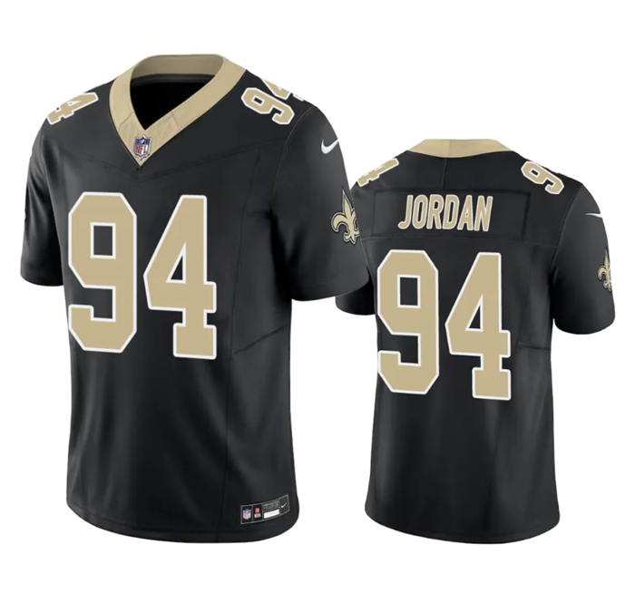 Men's New Orleans Saints #94 Cameron Jordan Black 2023 F.U.S.E. Vapor Untouchable Limited Stitched J