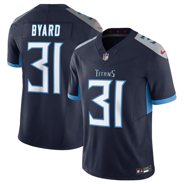 Men's Tennessee Titans #31 Kevin Byard Navy 2023 F.U.S.E Vapor Untouchable Stitched Jersey - Click Image to Close