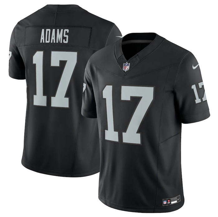 Men's Las Vegas Raiders #17 Davante Adams Black 2023 F.U.S.E Vapor Untouchable Stitched Football Jer - Click Image to Close