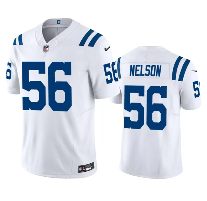 Men's Indianapolis Colts #56 Quenton Nelson White 2023 F.U.S.E Vapor Untouchable Stitched Football J