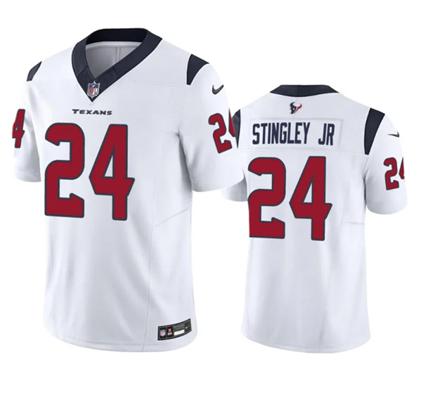 Men's Houston Texans #24 Derek Stingley Jr. White 2023 F.U.S.E Vapor Untouchable Stitched Football J - Click Image to Close