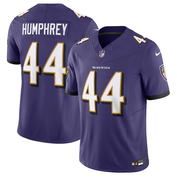 Men's Baltimore Ravens #44 Marlon Humphrey Purple 2023 F.U.S.E Vapor Jersey
