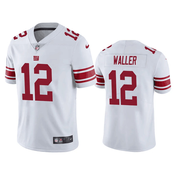 Men's New York Giants #12 Darren Waller White Vapor Untouchable Limited Stitched Jersey - Click Image to Close