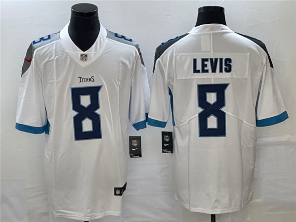 Men's Tennessee Titans #8 Will Levis White Vapor Untouchable Stitched Jersey - Click Image to Close