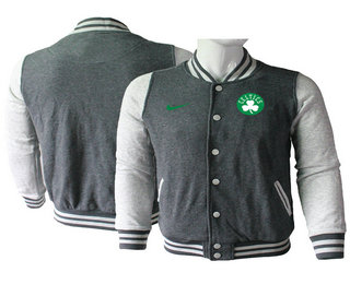 Boston Celtics Gray Stitched NBA Jacket