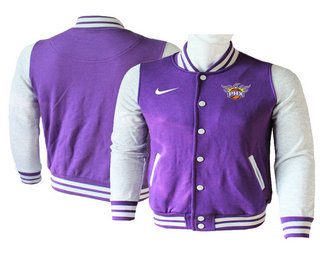 Phoenix Suns Purple Stitched NBA Jacket