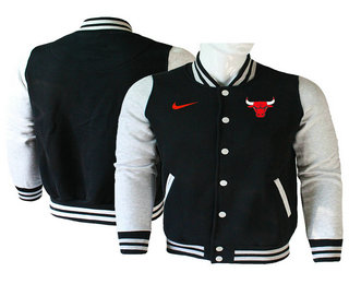 Chicago Bulls Black Stitched NBA Jacket