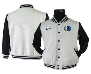 Dallas Mavericks Gray Stitched NBA Jacket