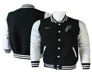San Antonio Spurs Black Stitched NBA Jacket