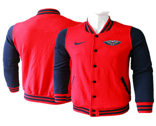 New Orleans Pelicans Red Stitched NBA Jacket