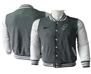 San Antonio Spurs Gray Stitched NBA Jacket