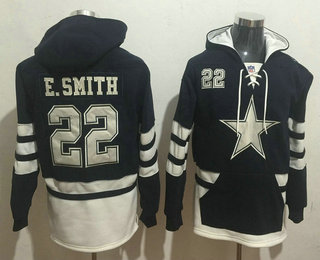 Dallas Cowboys #22 Emmitt Smith 2016 Navy Blue Team Color Stitched Hoodie