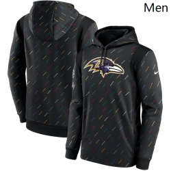 Baltimore Ravens Nike Charcoal 2021 Crucial Catch Therma Pullover Hoodie