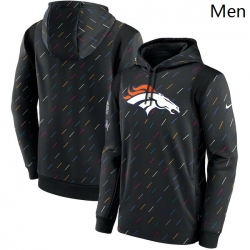 Denver Broncos Nike Charcoal 2021 Crucial Catch Therma Pullover Hoodie