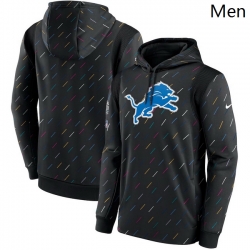 Detroit Lions Nike Charcoal 2021 Crucial Catch Therma Pullover Hoodie