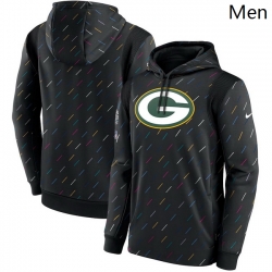 Green Bay Packers Nike Charcoal 2021 Crucial Catch Therma Pullover Hoodie