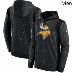 Minnesota Vikings Nike Charcoal 2021 Crucial Catch Therma Pullover Hoodie - Click Image to Close