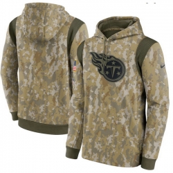 Tennessee Titans Nike Camo 2021 Salute To Service Therma Performance Pullover Hoodie