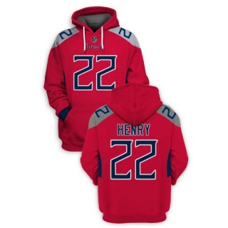 Red Tennessee Titans #22 Derrick Henry 2021 Pullover Hoodie