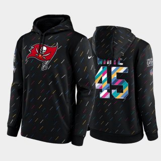 Tampa Bay Buccaneers #45 Devin White 2021 Charcoal Crucial Catch Therma Pullover Hoodie