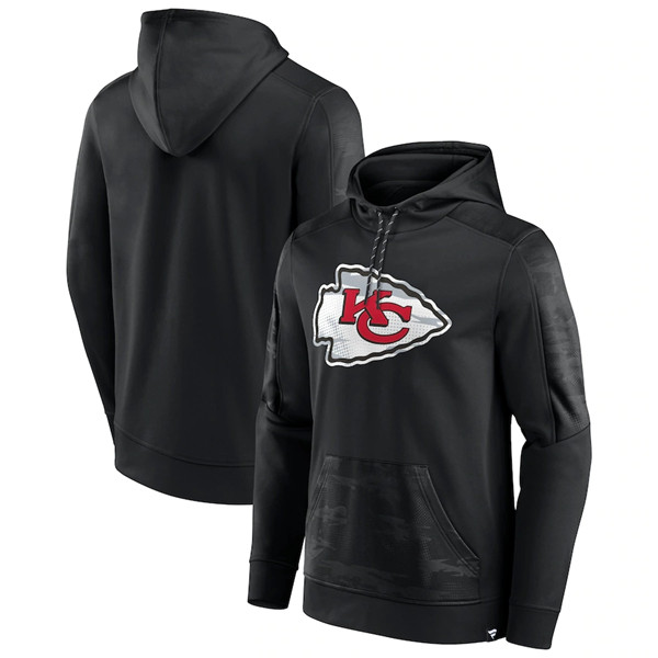 Kansas City Chiefs Black On The Ball Pullover Hoodie - Click Image to Close