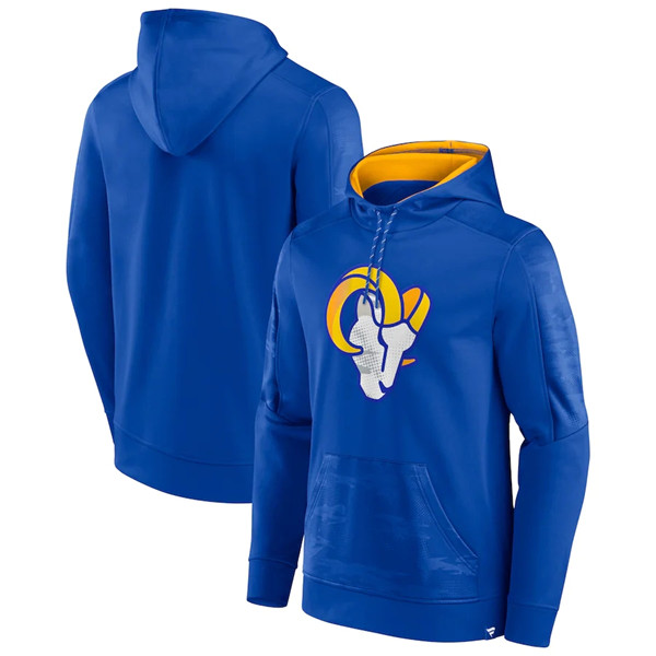Los Angeles Rams Royal On The Ball Pullover Hoodie