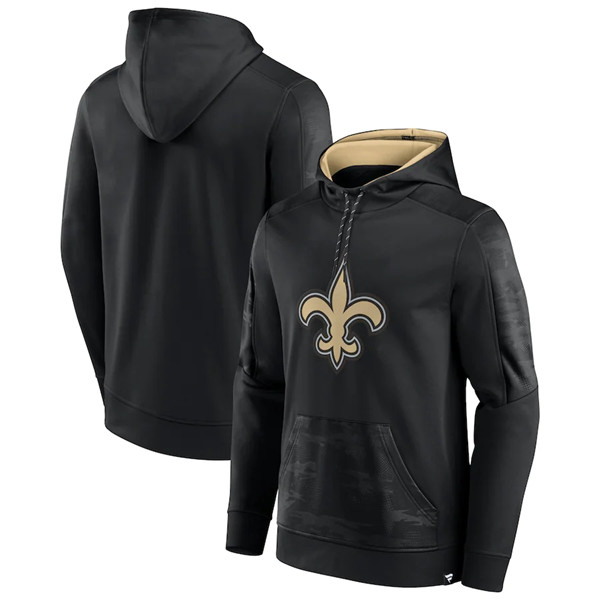 New Orleans Saints Black On The Ball Pullover Hoodie