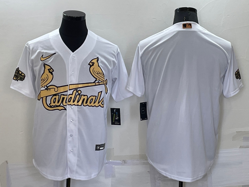 St. Louis Cardinals Blank White 2022 All Star Stitched Cool Base Nike Jersey - Click Image to Close